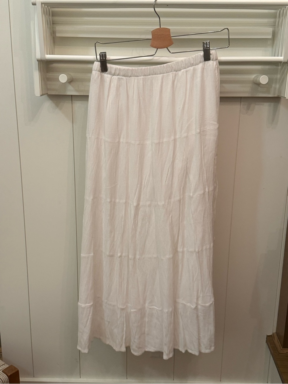 Hollister White Maxi Skirt